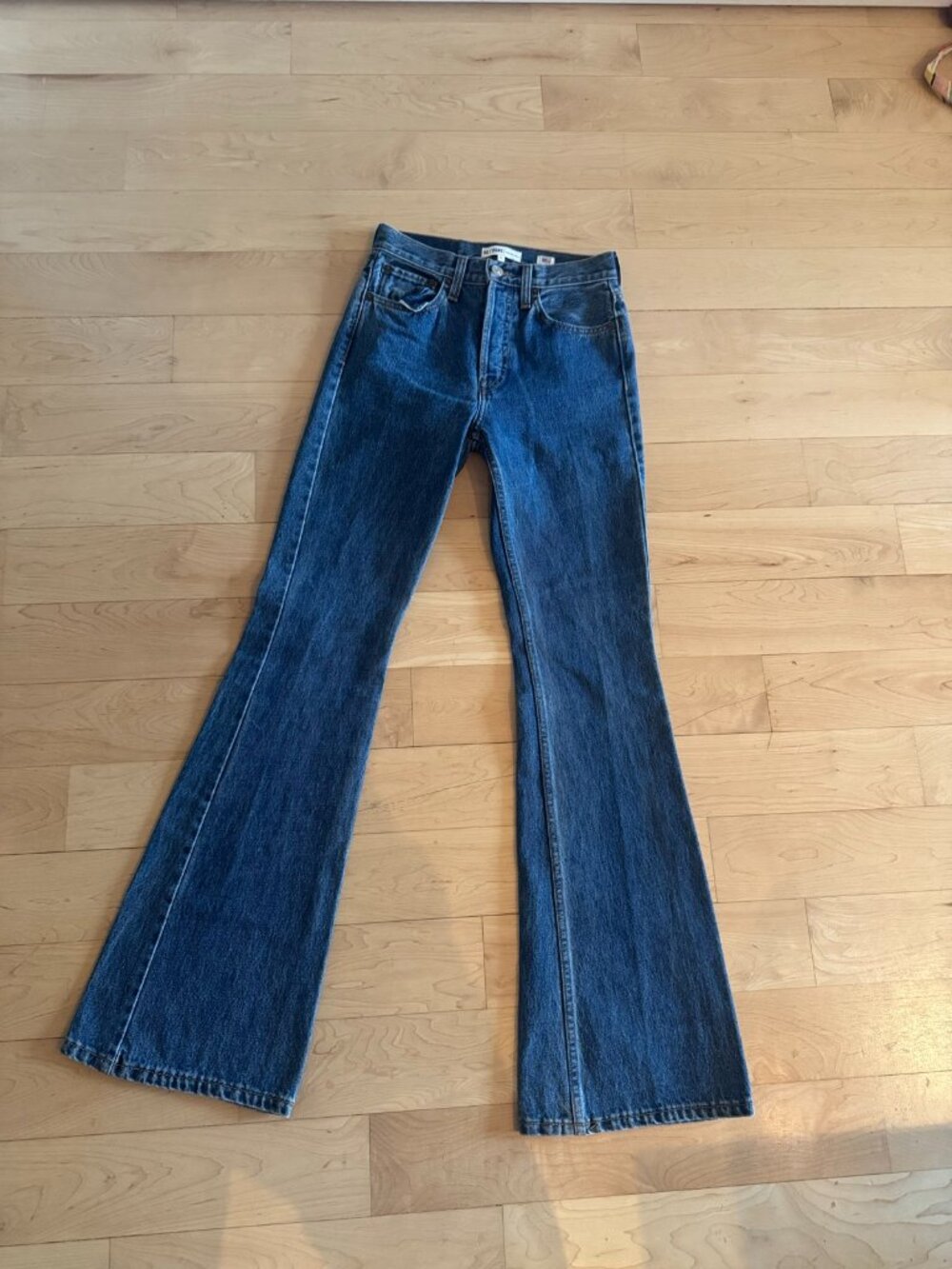 RE/DONE Originals Button Fly Straight Leg Jeans Size 25 USA